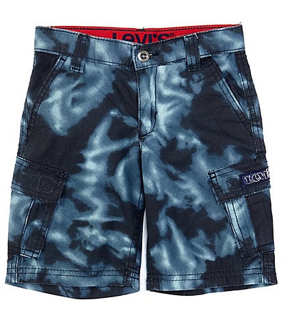 Levi's® Little Boys 2T-7 Tie-Dye Relaxed-Fit Cargo Shorts
