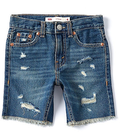 Levi's® Little Boys 2T-7X 511™ Slim Fit Distressed Denim Shorts