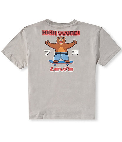 Levi's Little Boys Short Sleeve Pixelated Bear Tee