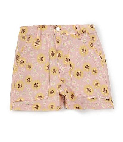 Levi's Little Girls 4-6X Floral Print High Rise Twill Shorts