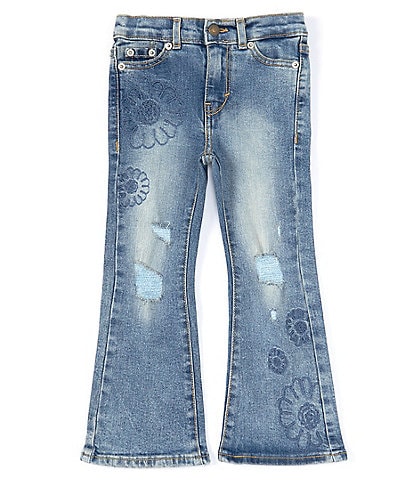Levi's® Little Girls 4-6X 726 Embroidered Flare Jeans