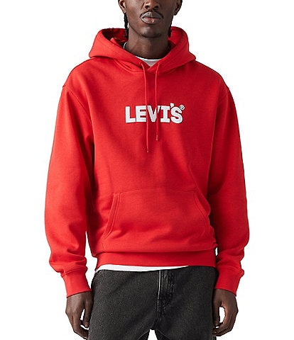 Levi's® Long Sleeve Logo-Graphic Fleece Hoodie