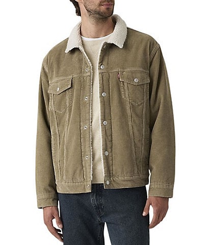Levi's® Long Sleeve Relaxed Fit Corduroy Trucker Jacket