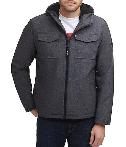 Levi's® Soft Shell Sherpa Lined Zip Front Jacket