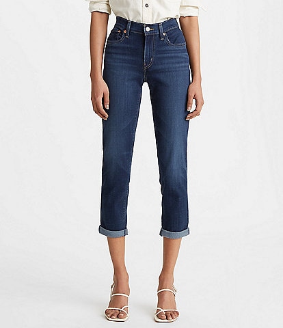 Levi's® Mid Rise Destructed Tapered Leg Boyfriend Jeans