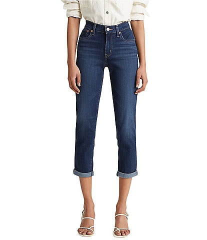 Levi's® Mid Rise Destructed Tapered Leg Boyfriend Jeans