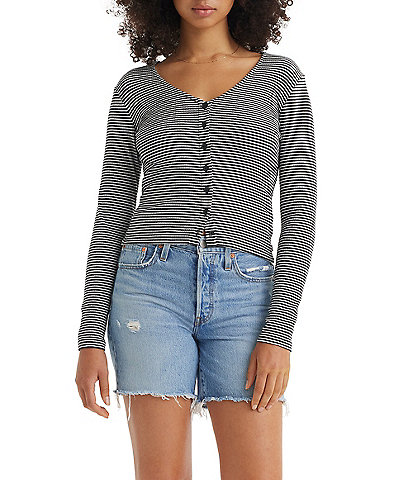 Levi's® Muse Long Sleeve Striped T-Shirt