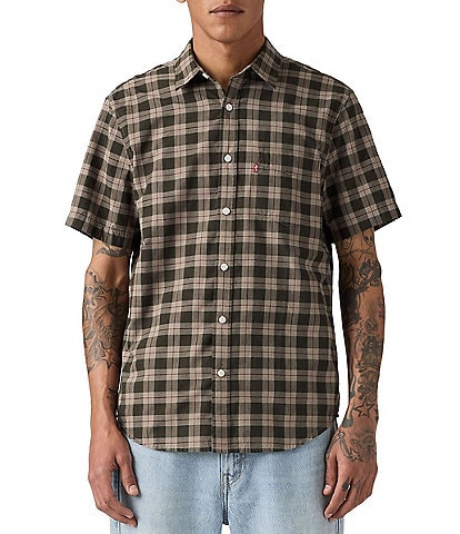 Levi's® Plaid Short Sleeve Woven Shirt