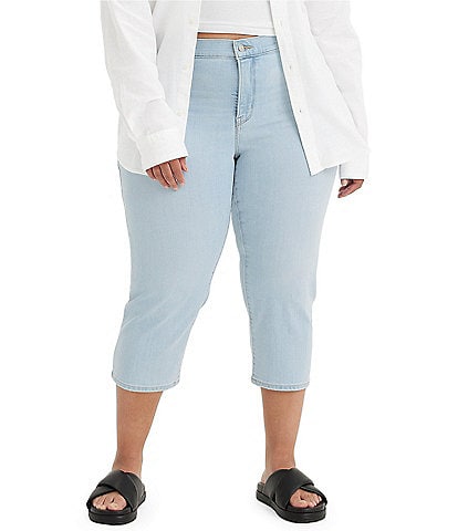Levi's Plus Size 311 Shaping Skinny Mid Rise Capri Jeans