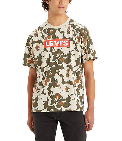 Levi's® Relaxed-Fit Short Sleeve Floral Camouflage T-Shirt