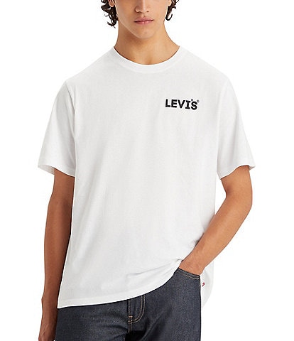 Levi's® Relaxed-Fit Short Sleeve Solid Stairstep Logo Graphic T-Shirt