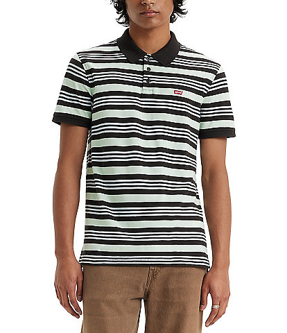 Levi's® Short Sleeve Striped Polo Shirt