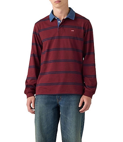Levi's® Striped Long Sleeve Rugby Shirt