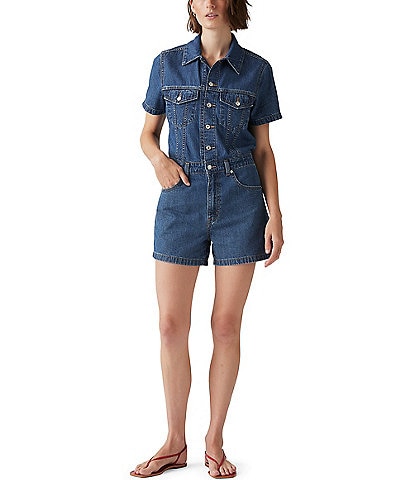 Levi's® Type II Short Sleeve Denim Romper