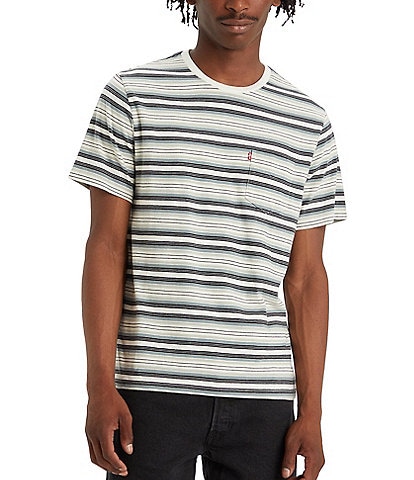 Levi's® West Wind Chest Pocket Stripe Print T-Shirt