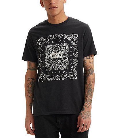 Levi's®Short Sleeve Headline Bandana Print Graphic T-Shirt