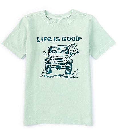 Life is Good Big Boys 8-20 Short Sleeve Big Head Jake T-Shirt