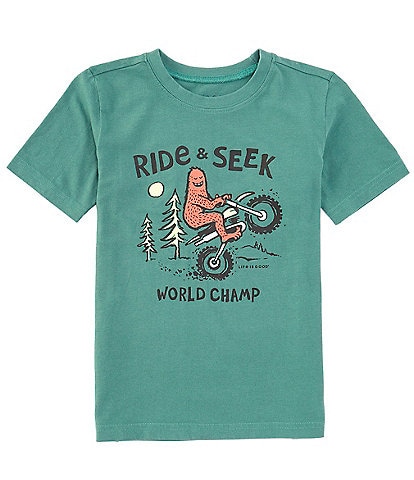 Life is Good Big Boys 8-20 Short-Sleeve Ride & Seek Bigfoot T-Shirt