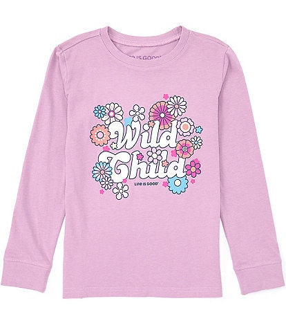 Life is Good Big Girls 7-14 Short-Sleeve Wild Child Graphic T-Shirt