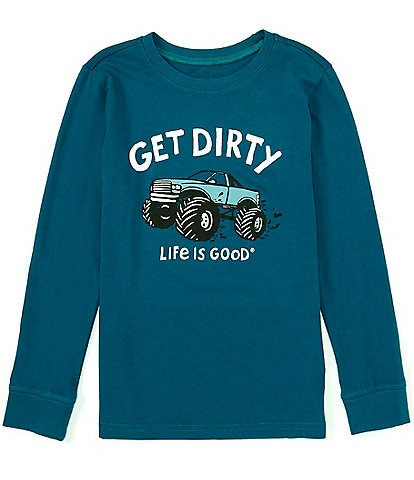 Shirts That Go Little Boys' Big Green Monster Truck T-Shirt