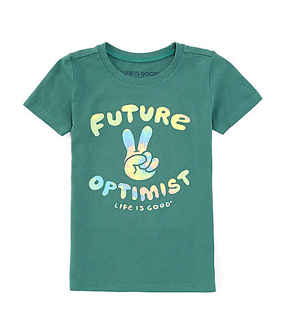 Life is Good Little Boys 2T-4T Short Sleeve Future Optimist T-Shirt