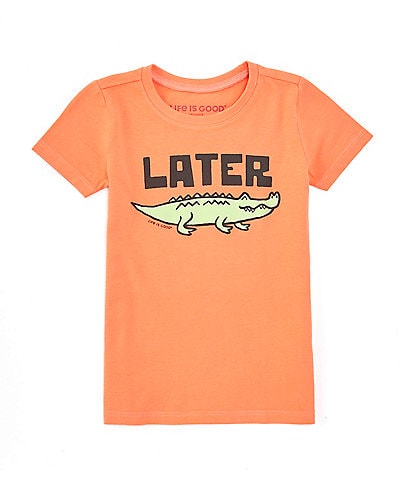 Life is Good Little Boys 2T-4T Short Sleeve Later Gator T-Shirt
