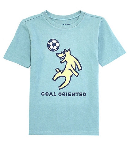 Life Is Good Little/Big Boys 5-16 Short Sleeve Goal Oriented T-Shirt
