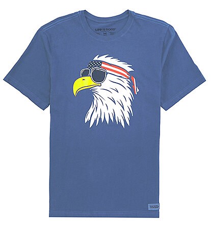 Life is Good Patriotic Eagle Crusher-Lite™ Short-Sleeve Tee