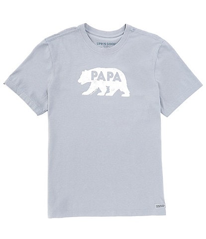 Life is Good Short Sleeve Papa Bear Silhouette Crusher-Lite™ T-Shirt