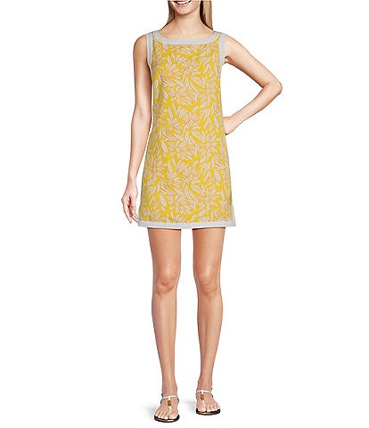 Lilly Pulitzer Eleanora Honeycomb Hideaway Print Boat Neck Sleeveless Shift Romper