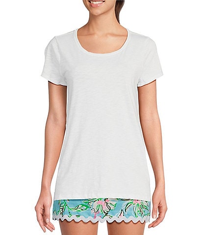 Lilly Pulitzer Etta Knit Scoop Neck Short Sleeve Tee