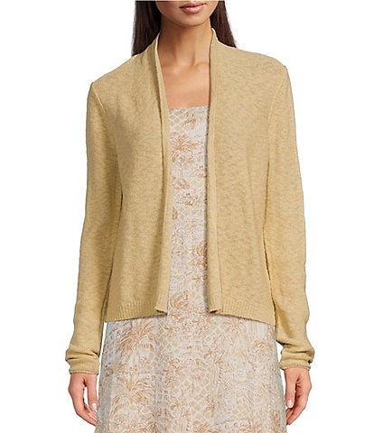 Lilly Pulitzer Faretta Knit Long Sleeve Open Front Cropped Cardigan