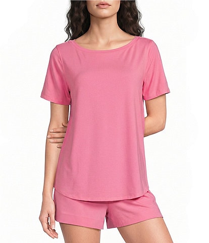 Lilly Pulitzer Key West Soft Blend Jersey Boat Neck Short Sleeve Top