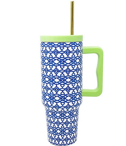 Lilly Pulitzer Lattice Stainless Steel 40oz. Tumbler