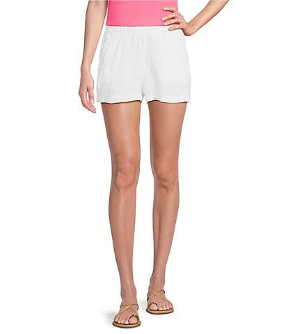 Lilly Pulitzer Lilo Linen Mid-Rise Flat Front Short