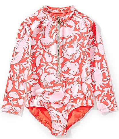 Lilly Pulitzer Little/Big Girls 4-14 Alicia Rashguard UPF 50+ 1-Piece Swimsuit