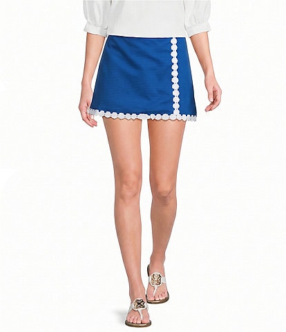 Lilly Pulitzer Michelina Wave Jacqaurd Mid-Rise Straight Skort