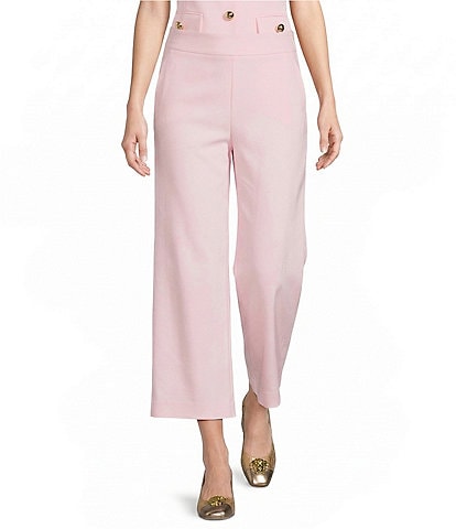 Lilly Pulitzer Sarissa High Rise Stretch Double Cloth Wide Leg Crop Pants