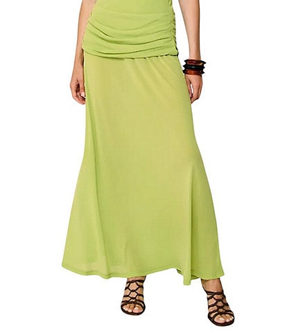 Line and Dot Divya Coordinating Mesh Maxi Skirt