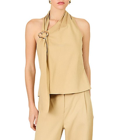 Line and Dot Lelio Halter Neck Sleeveless Coordinating Top