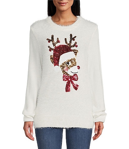 Women's petite clearance christmas sweaters