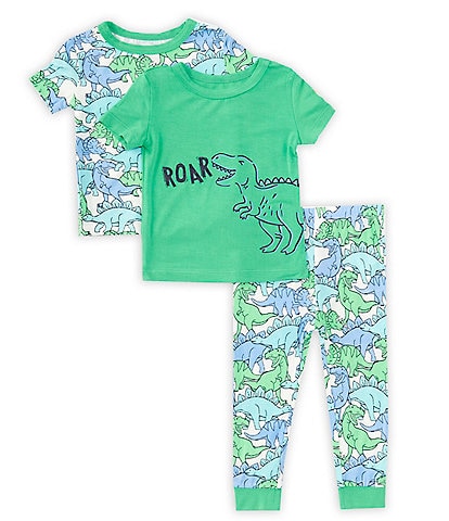 Little Me Baby Boys 12-24 Months Solid T-Rex Sleep T-Shirt & Dinosaur-Printed Sleep T-Shirt & Dinosaur-Printed Pajama Pant Set