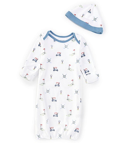 Little Me Baby Boys Newborn-3 Months Long Sleeve Golf Club Sleeper Gown