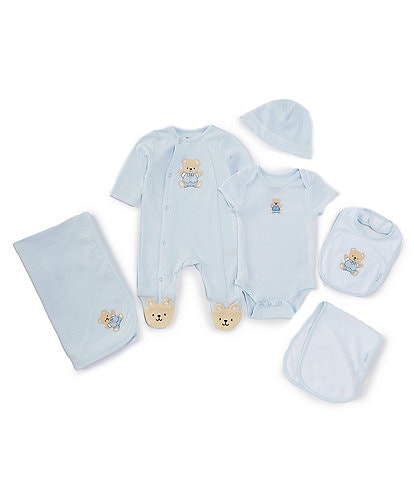 Little Me Baby Boys Newborn-6 Months Cute Bear 5-Piece Gift Box Set