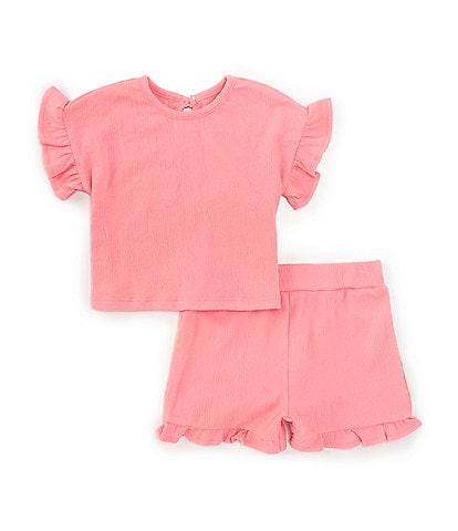 Little Me Baby Girls 12-24 Months Short Sleeve Top & Matching Skort Set