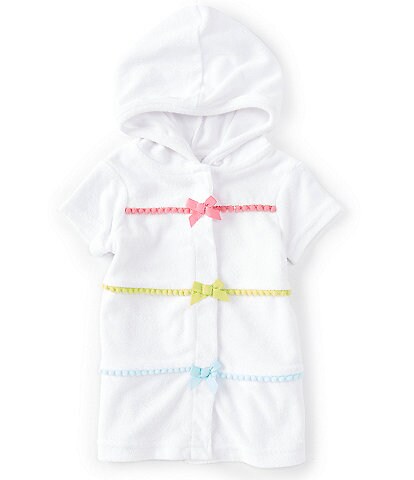 Little Me Baby Girls 3-24 Months Short-Sleeve Hooded Swim Cover-Up
