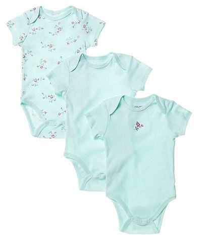 Little Me Baby Girls Newborn-9 Months Floral 3-Pack Bodysuits