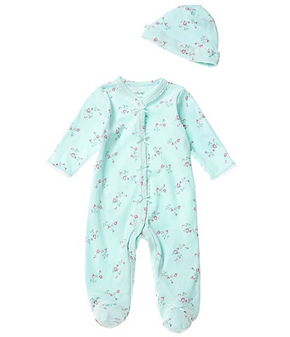 Little Me Baby Girls Newborn-9 Months Floral Spray Footed Coveralls