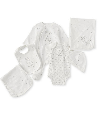 Little Me Baby Newborn-6 Months Welcome to the World 6-Piece Gift Box Layette Set