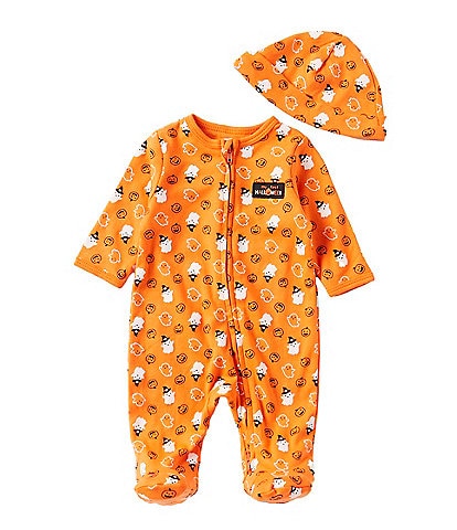 Little Me Baby Newborn-9 Months Long Sleeve Halloween-Inspired Print Footed Coverall